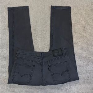 Mens Levi’ Jeans Cut # 511 Light Charcoal.